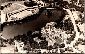 Real Photo PC Aerial View Broadmoor Hotel and Surroundings in Colorado Springs