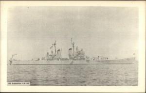 US Navy WWII Era Ship USS Bremerton CA 130 Postcard