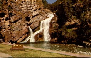 Canada Alberta Waterton Lakes National Park Cameron Falls