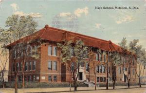 MITCHELL SOUTH DAKOTA HIGH SCHOOL~BLOOM BROS PUBL POSTCARD c1913