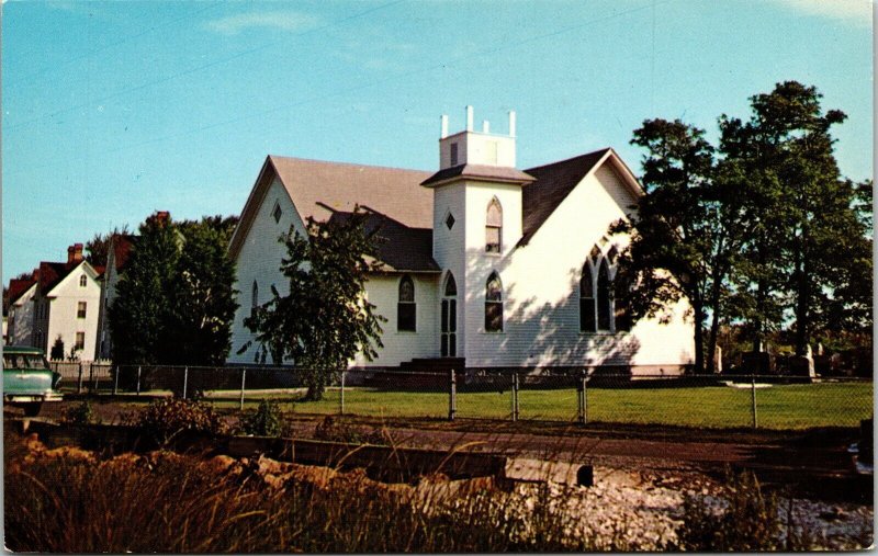 Calvary Methodist Church Rhodes Point Smith Island Maryland MD Postcard VTG UNP  