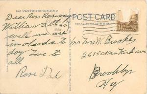 Florida, Tribute to the Singing Tower by Lillian Allen 1938 Postcard