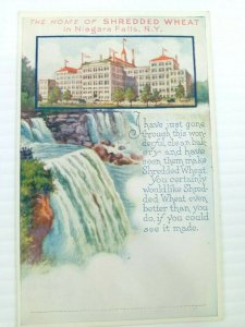 Vintage Postcard The Home of Shredded Wheat Niagara Falls N.Y.