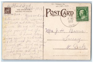 DPO (1887-1958) Hubbard Indiana IN Postcard The Old Homestead 1910 Antique
