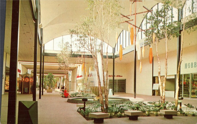 Circa 1963 Interior of the New Edgewater Mall, Biloxi, MS  Postcard