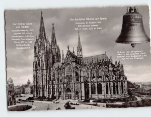 Postcard Cologne Cathedral & Bell Cologne Germany
