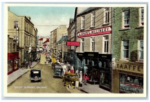 c1920's Shop Street Millinery Draper Galway Ireland Antique Unposted Postcard