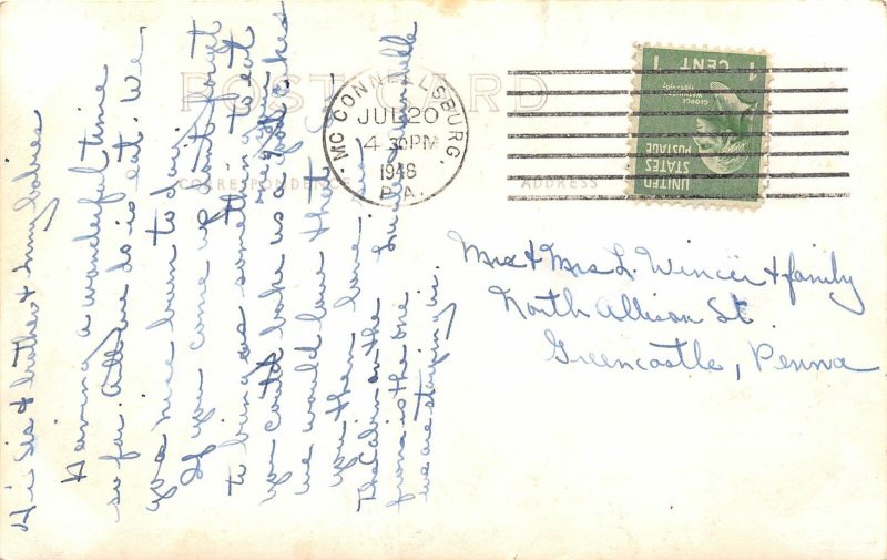 J27/ Cowans Gap Pennsylvania RPPC Postcard c1946 Park Cabin  266