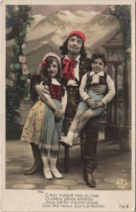 CPA C'est maigré moi si j'ose O chers petits enfants THEATER STAR (42753)