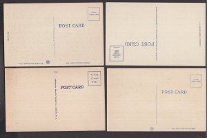 4 Scenic Postcards Linen