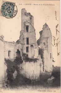 BF11708 ruines de la chapele bellouon loudun  france  front/back image