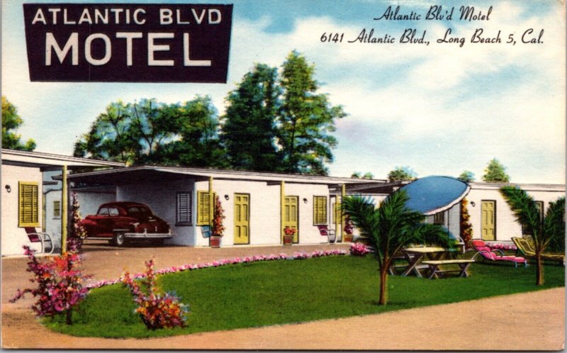 Postcard Atlantic Blvd Motel at 6141 Atlantic Blvd in Long Beach, California