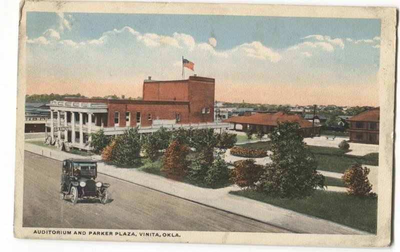 Postcard Auditorium + Parker Plaza Vinita OK