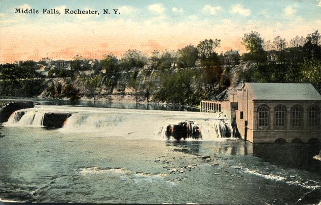 View of the Middle Falls NY, Rochester, New York - DB