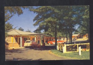 CORNELIA GEORGIA SKYLAND MOTEL OLD CARS VINTAGE ADVERTISING POSTCARD
