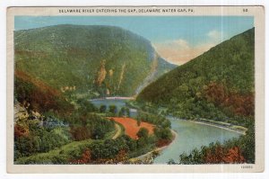 Delaware Water Gap, Pa., Delaware River Entering The Gap