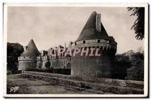 Postcard Old Pontivy Chateau de Rohan (XV century)