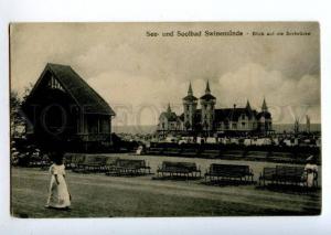 155456 Poland Swinoujscie SWINEMUNDE Seebrucke Pier Vintage PC