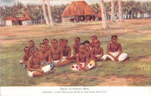 br104549 group of samoan boys australia folklore samoa 