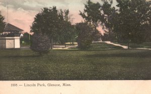 Vintage Postcard 1909 Lincoln Park Place Glencoe Minnesota MN St. Paul Souvenir