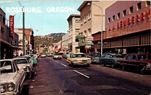 Roseburg, Oregon - A view of Downtown - in the 1950s