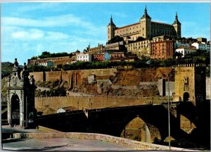 Spain Toledo Bridge Of Alcantara and The Alcazar