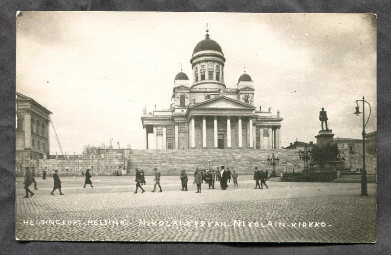 dc380 - HELSINKI Finland 1910s Real Photo Postcard