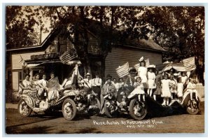 c1910's 4th Of July Prize Auto's At Rosemount Minnesota MN RPPC Photo Postcard