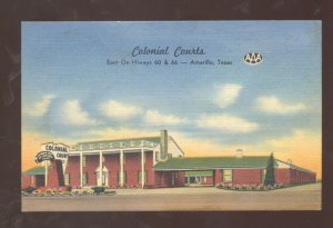 AMARILLO TEXAS CAMPBELL PANCAKE HOUSE INTERIOR VINTAGE ADVERTISING POSTCARD