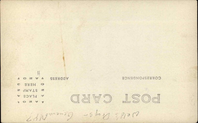 Possibly Geneva NY Weld's Drug Store Military Parade Real Photo Postcard c1920