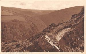 uk3107 east lyn valley somerset real photo uk