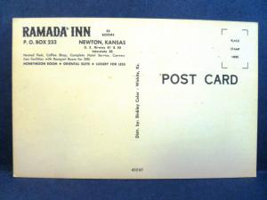 Postcard KS Newton Ramada Inn Vintage Multiview