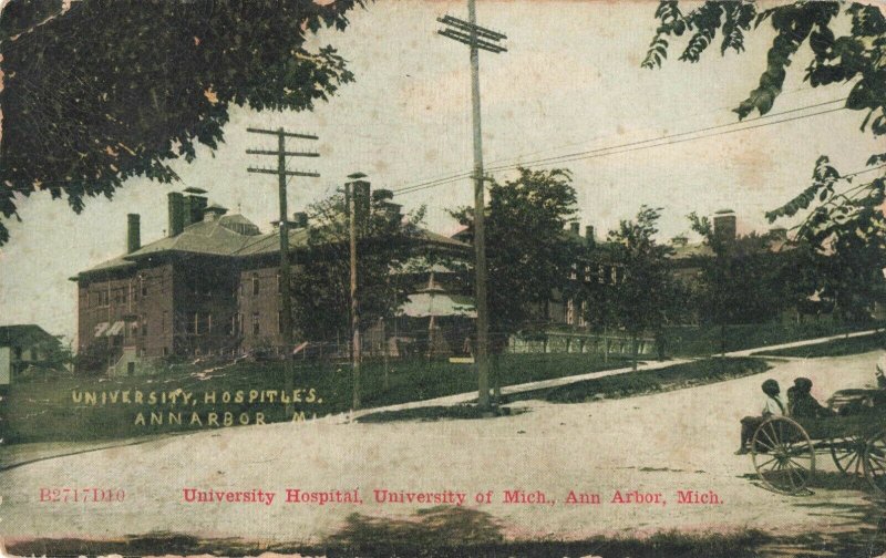 Postcard University Hospital University of Michigan Ann Arbor Michigan