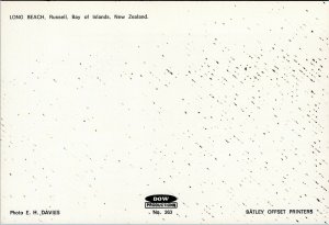 postcard New Zealand - Long Beach, Russell, Bay of Islands