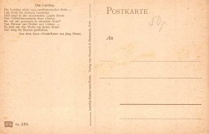 L009 Germany Die Loreley, Lorelei, Cliffs vintage postcard