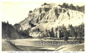 Real Photo - Canyon Wall - Yellowstone River, Wyoming