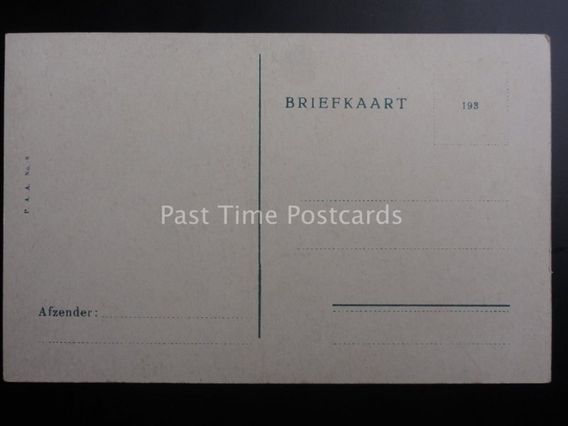 Netherlands ALKMAAR showing Working Barges - Old Postcard by P.A.A. No.8