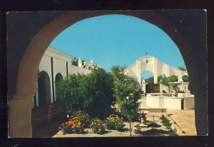 Tucson, Arizona/AZ Postcard, Courtyard & Patio, Mission San Xavier Del Bac