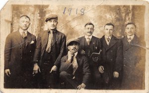 J64/ Cincinnati or Cleveland Ohio RPPC Postcard c1910 Well-Dressed Men 305