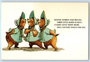 The Country Bear Jamboree Bonnie Bubbles And Beulah Walt Disney World Postcard