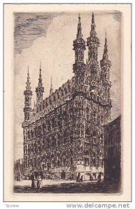 Side View Of A Building, Louvain (Flemish Brabant), Belgium, 1900-1910s