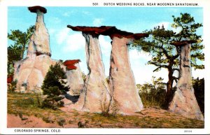 Colorado Colorado Springs Dutch Wedding Rocks Near Woodmeen's Sanatorium...