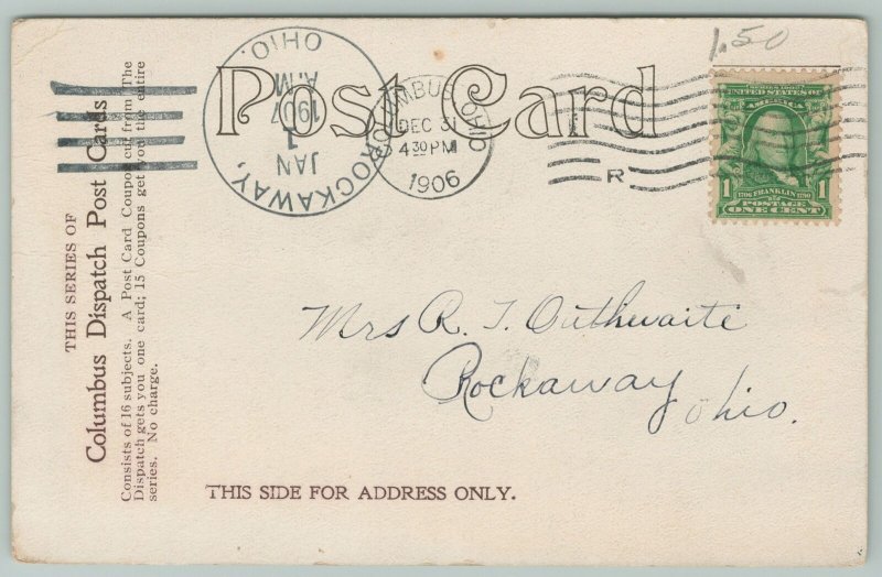 Columbus Ohio~Public Library~c1905 Postcard