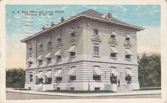 South Carolina Florence U S Post Office And Court House 1930