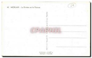 Old Postcard Morlaix La Riviere and Viaduct