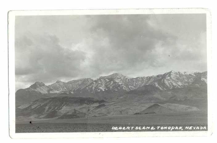 RP Desert & Mountain Scene Tonapah Nevada NV