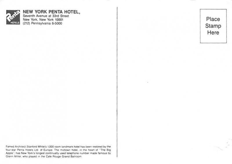 New York Penta Hotel   New York 