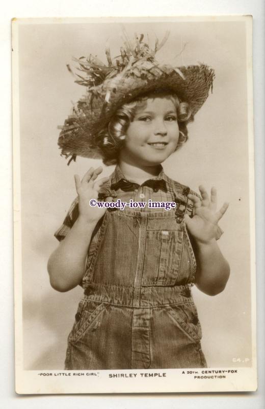 b6145 - Film Actress - Shirley Temple, Poor Little Rich Girl, No.64.P - postcard