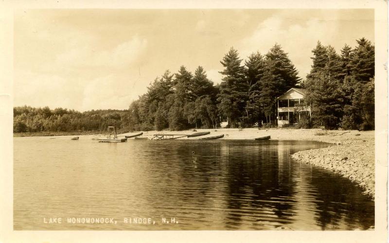 NH - Rindge. Lake Monomonock   *RPPC