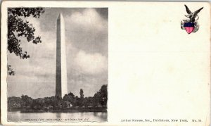 View of Washington Monument, Washington DC Undivided Back Vintage Postcard E43